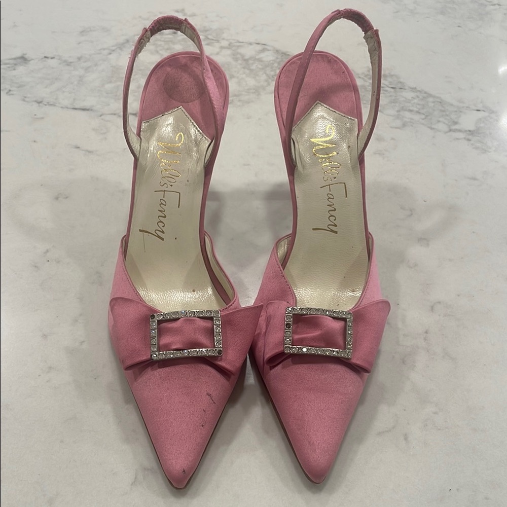 Pink Slingback Vintage Heels